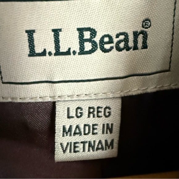 L.L. Bean Women’s Brown Blazer Wool/Silk Blend Tailored Fit Notched Lapels L - Picture 8 of 10